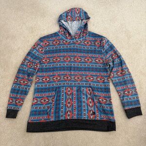 Departwest Aztec Patterned Hoodie Sweatshirt